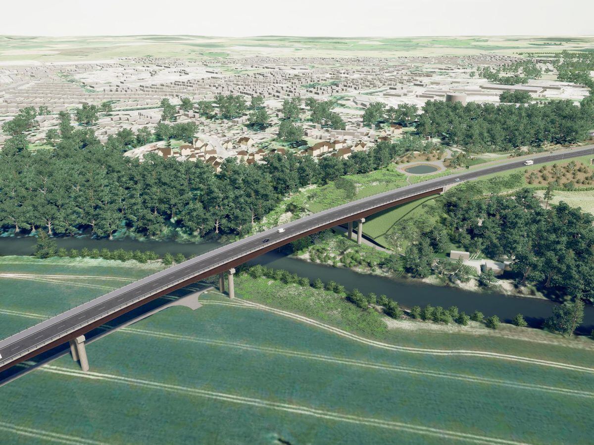 An artist's impression of how the viaduct would look