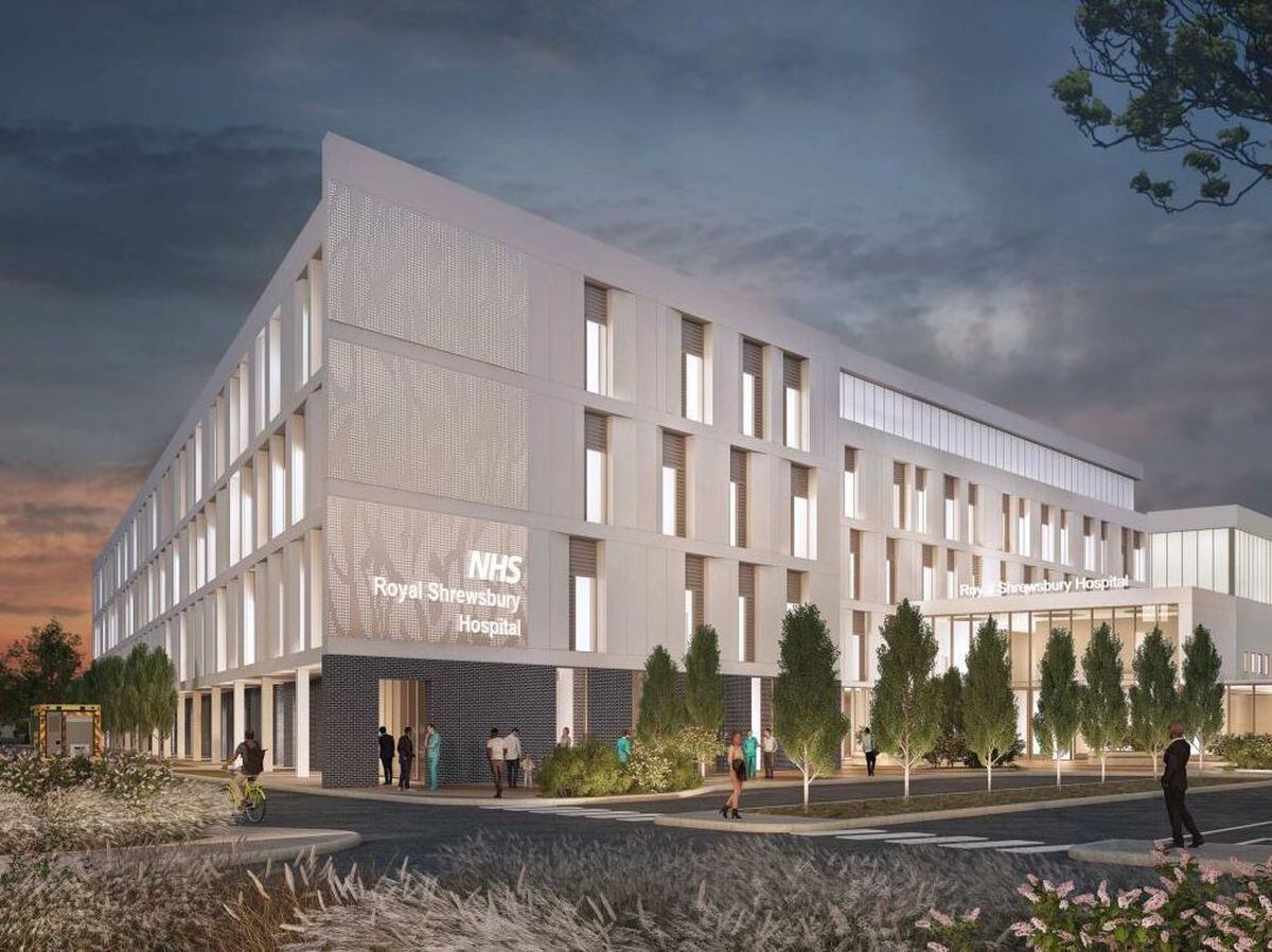 How the new building at Royal Shrewsbury Hospital could look. Image: AHR Architects