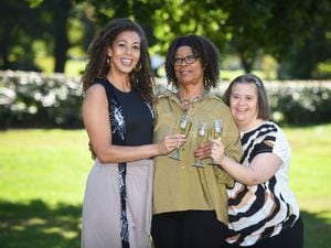 Celeste Coles celebrates her £3.7 million lottery win with daughters Nicola and Rachel