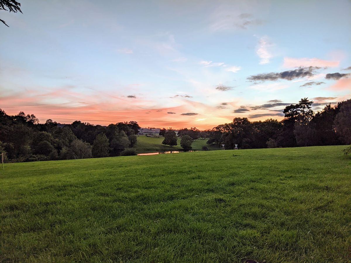 A garden sunset at Dudmaston. Picture: Holly Poncini