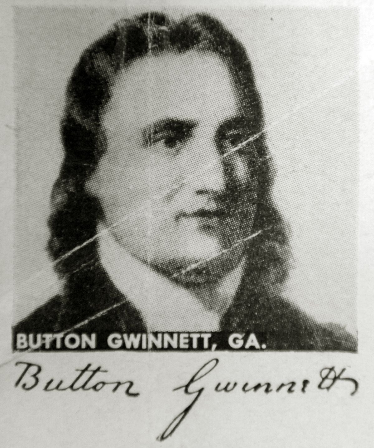 Button Gwinnett ­– and his valuable signature
