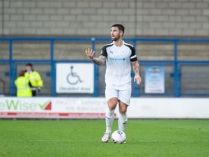 Brown in action for AFC Telford United (Kieran Griffin Photography)
