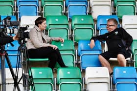 TNS chairman Mike Harris speaks to documentary makers