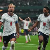 This World Cup has already seen an ace performance from England’s Harry Kane, left. (AP Photo/Eduardo Verdugo)