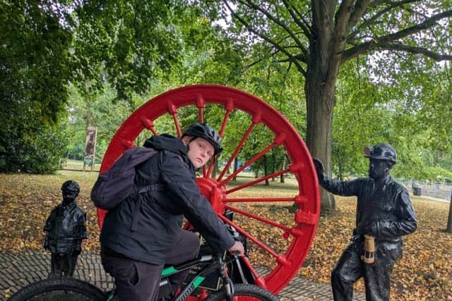 Alfie preparing for his 50 miles in April challenge