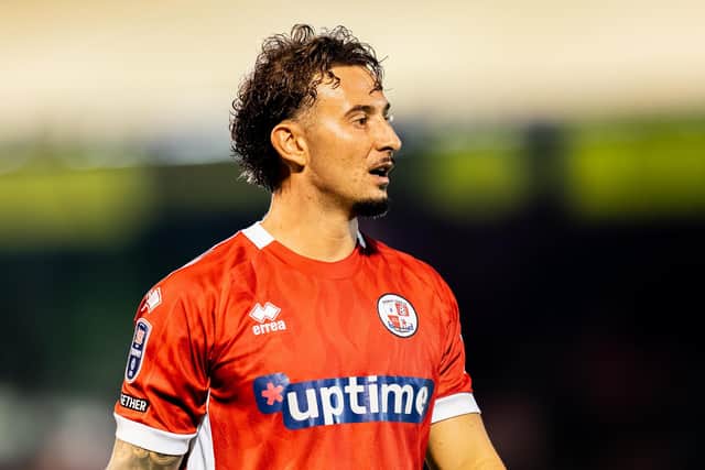 Dylan Morgan has netted three times for Crawley this season.
