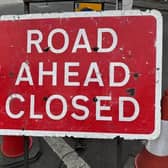 Road closed sign. Picture: Olivia Preston