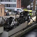 The scene in Golders Green, London, after an arson attack on four ambulances. Shropshire MP Mark Pritchard says more needs to be done to tackle antisemitism in universities.